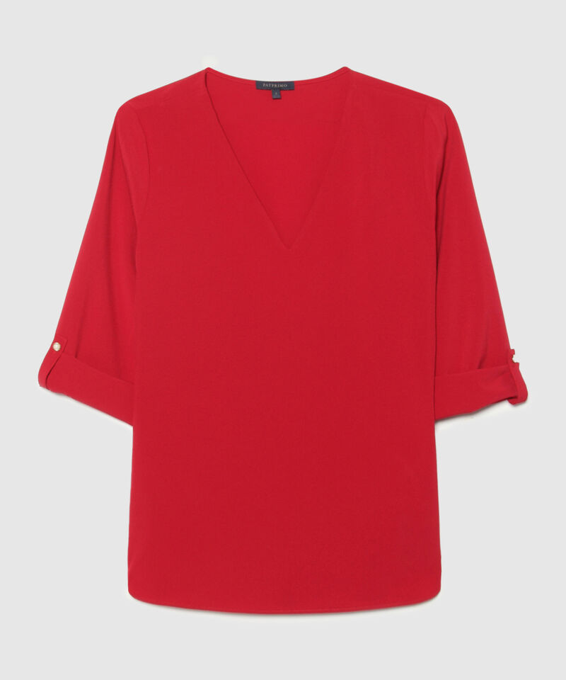 Blusa Unicolor Manga 3/4