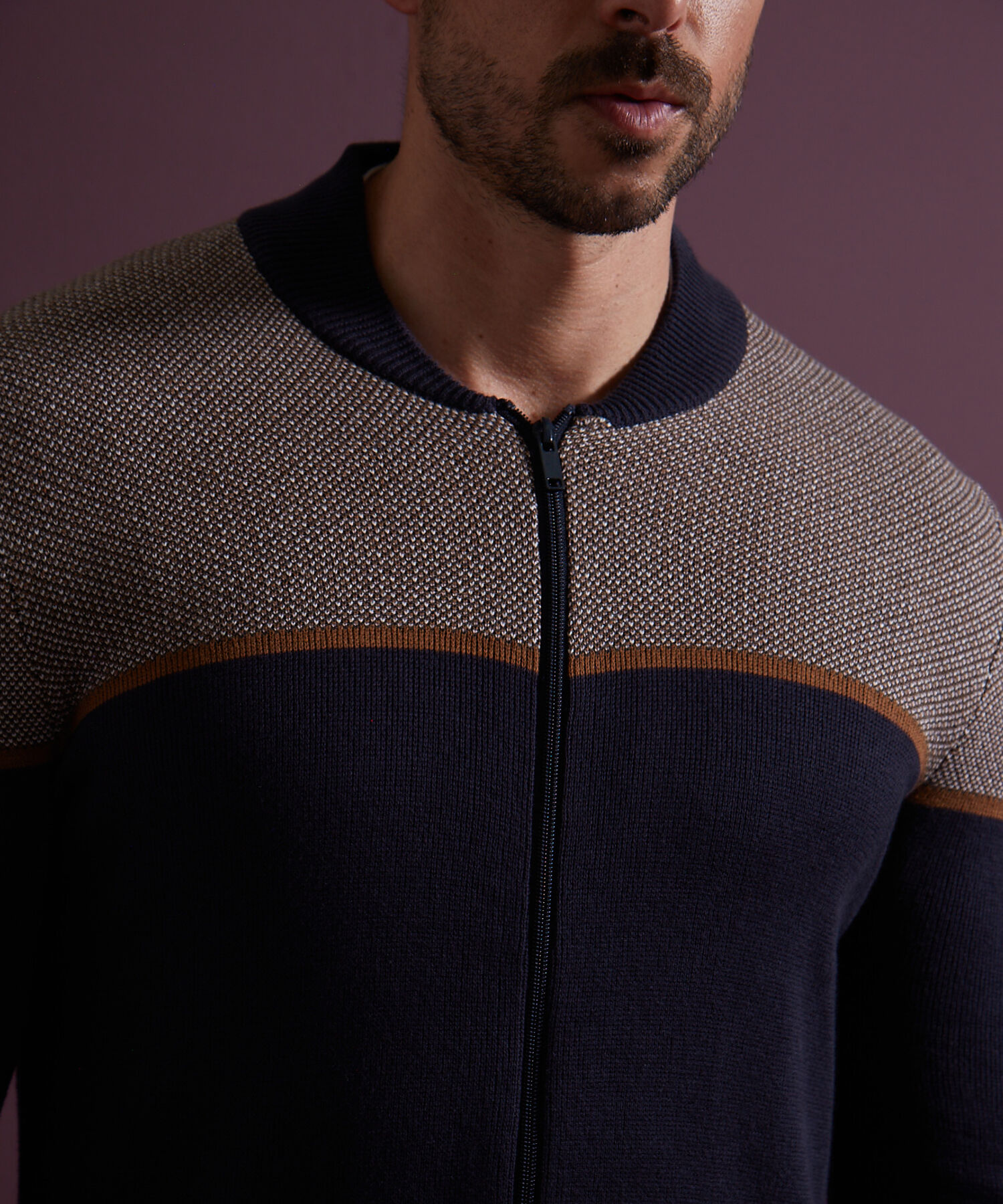 Saco Abierto Cuello Tipo Bomber
