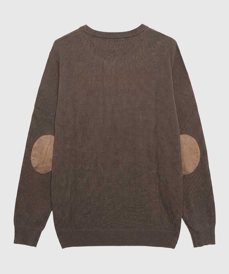 Su&eacute;ter en Tejido de Punto con Textura para Hombre