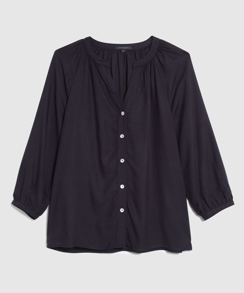 Blusa M 3/4 Cuello Neru Unicolor