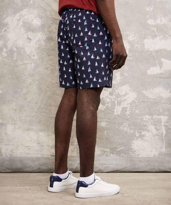 Pantalóneta De Baño Estampada