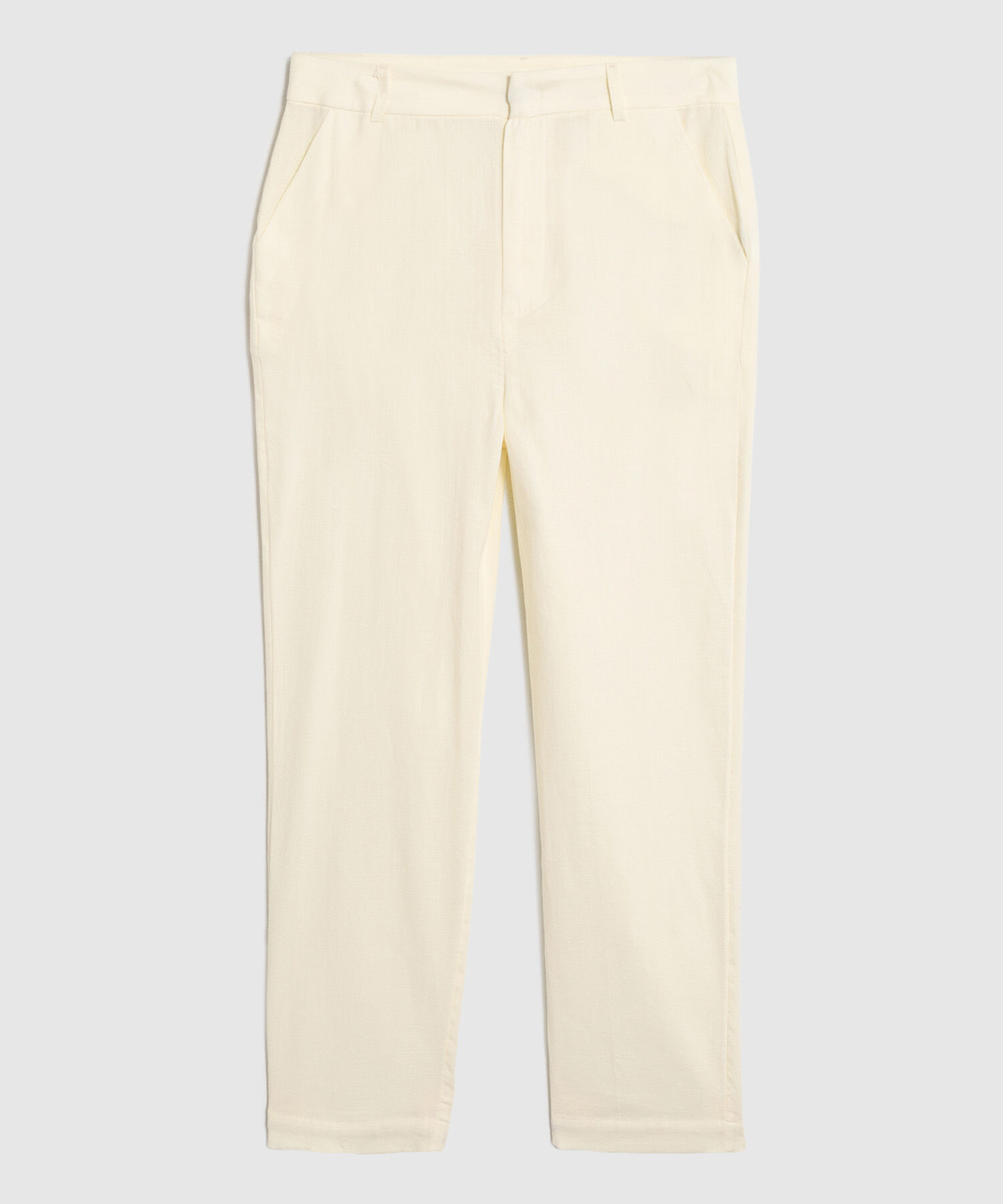 Pantal&oacute;n Chino De Tiro Alto Para Mujer