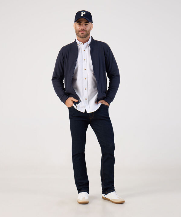 Camisa Oxford Regular Fit de Manga Larga para Hombre image number null