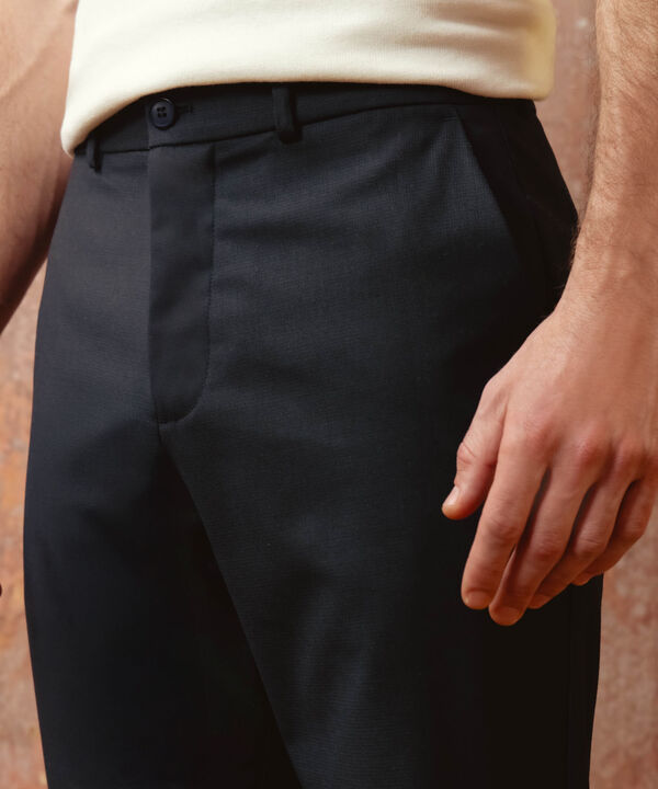 Pantal&oacute;n Recto Formal Cl&aacute;sico Para Hombre image number null