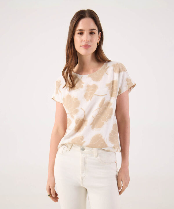 Blusa Estampada, Manga Corta Corrida image number null