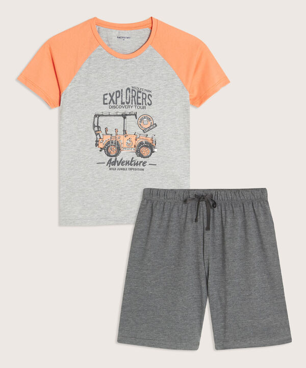 Pijama Niño Camiseta Manga Corta