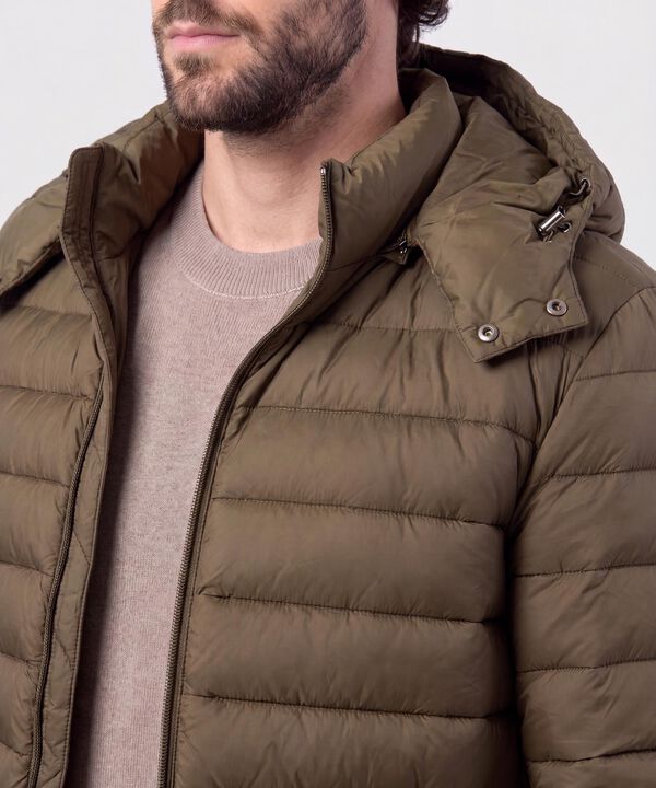 Chaqueta Acolchada Con Capota Hombre