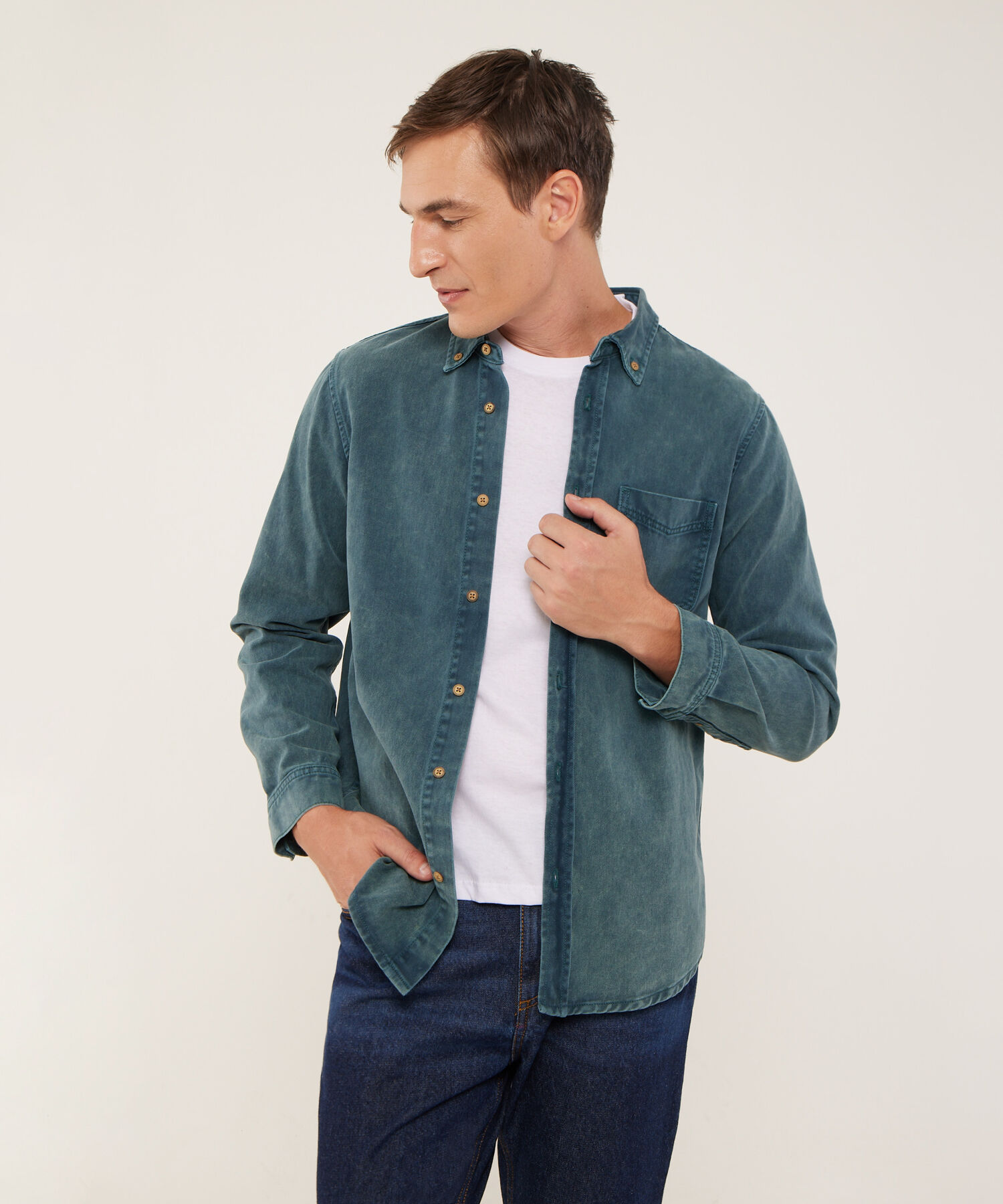 Chaqueta Sobrecamisa Verde