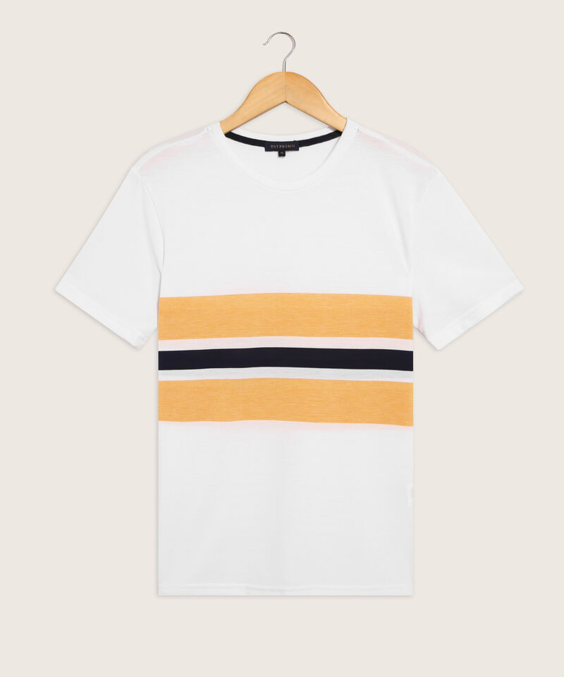 Camiseta Manga Corta Con Listador