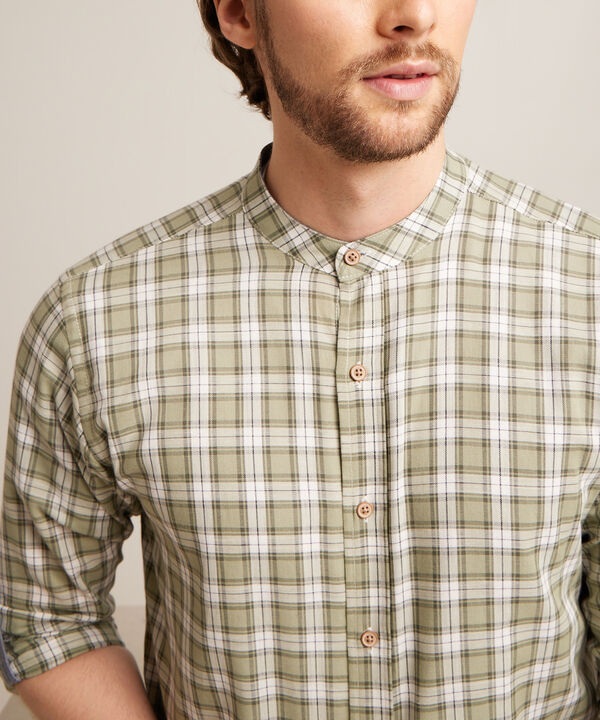 Camisa Manga Larga Cuello Neru Unicolor
