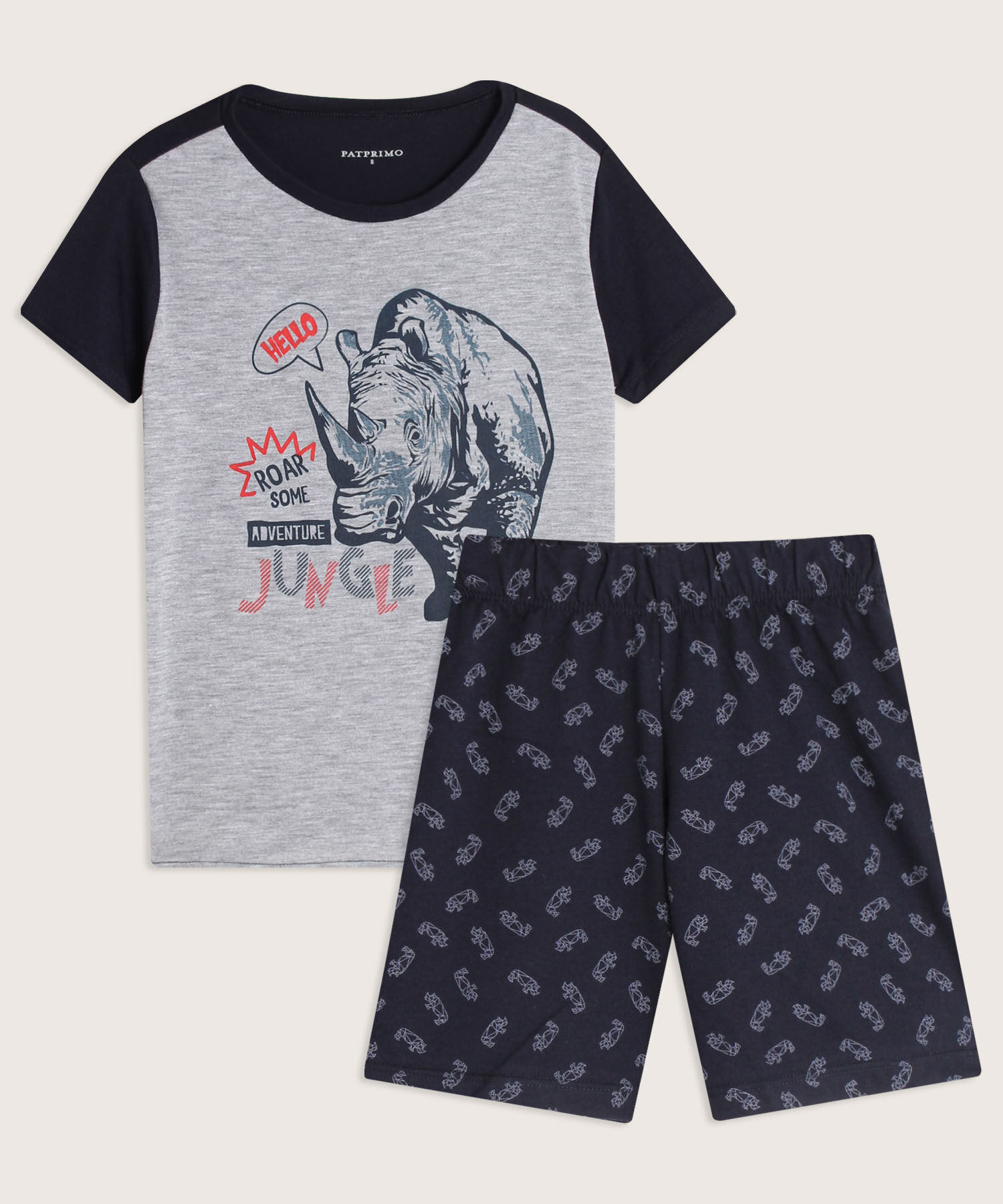 Pijama Camiseta Estampada Y Short