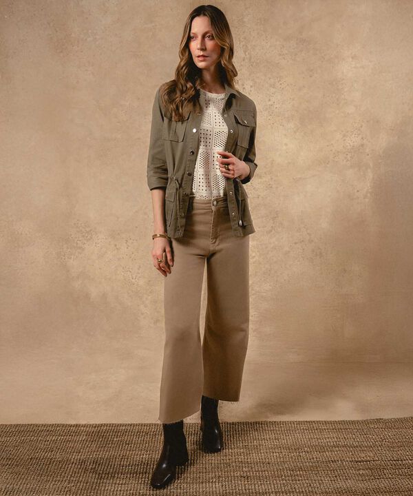 Jean Culotte Tipo Marine Para Mujer image number null