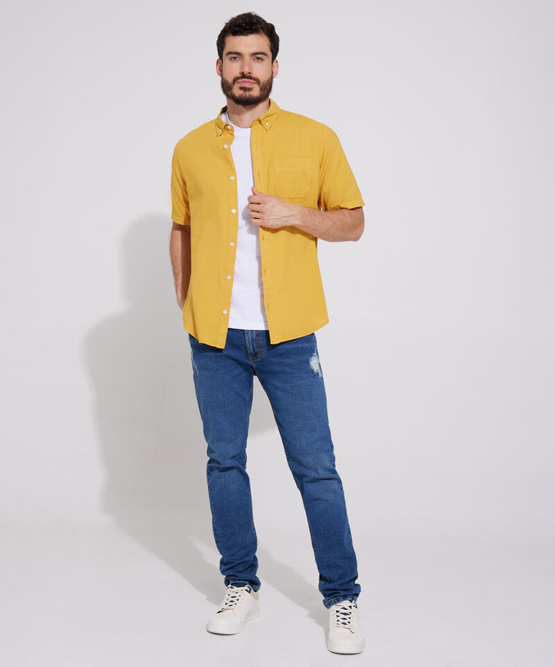 Camisa Manga Corta Unicolor