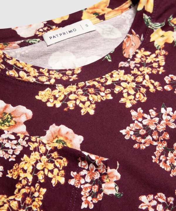 Camiseta Estampado de Flores image number null