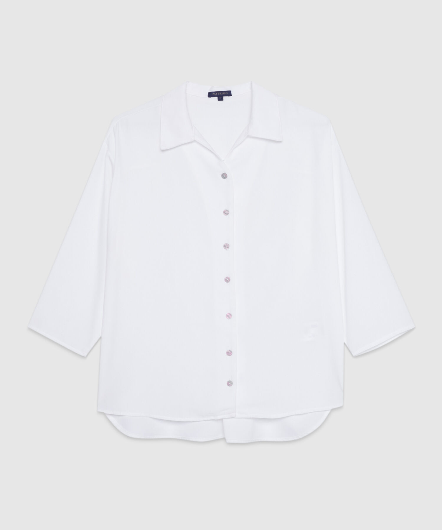 Blusa con Cuello Camisero