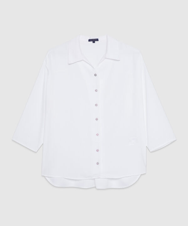 Blusa con Cuello Camisero