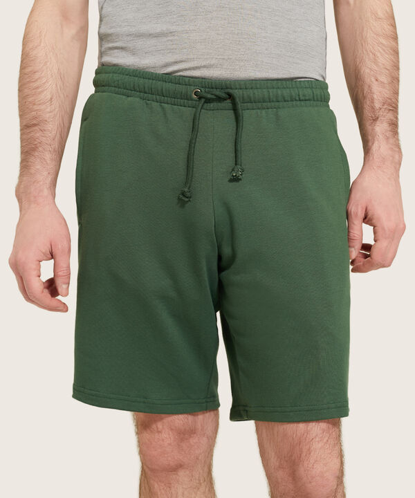Bermuda Unicolor Para Hombre