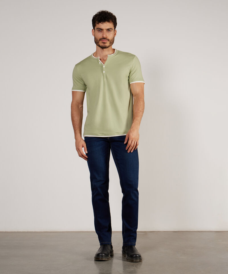 Jean Rimo Masculino Jean Regular Clásica Tono Azul Oscuro
