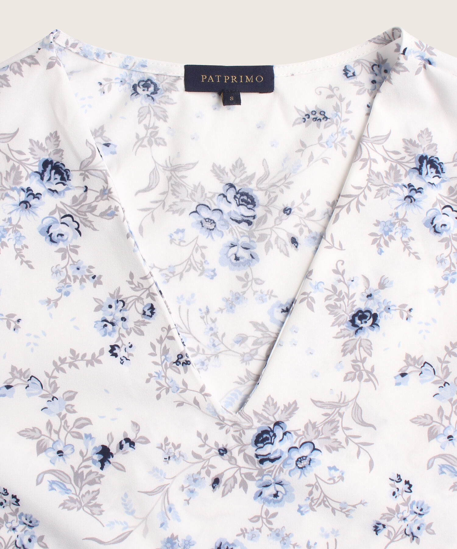 Blusa Estampada Manga 3/4 Escote