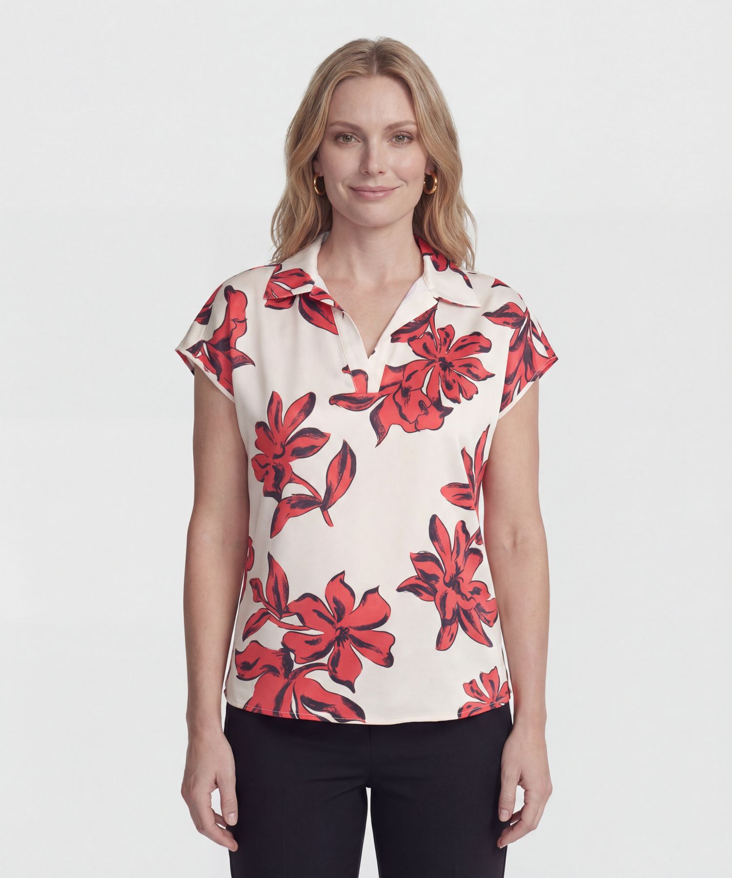 Blusa Manga Corta Estampada 