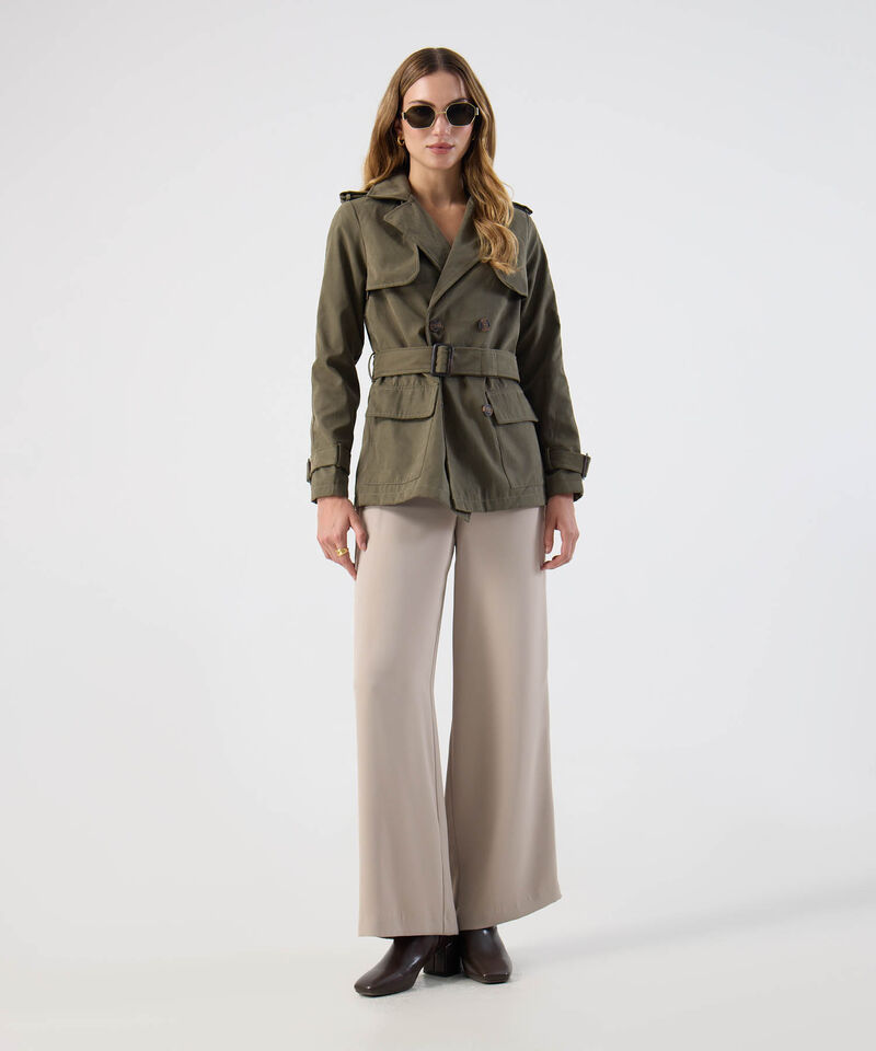 Pantal&oacute;n Ancho B&aacute;sico Elegante Para Mujer