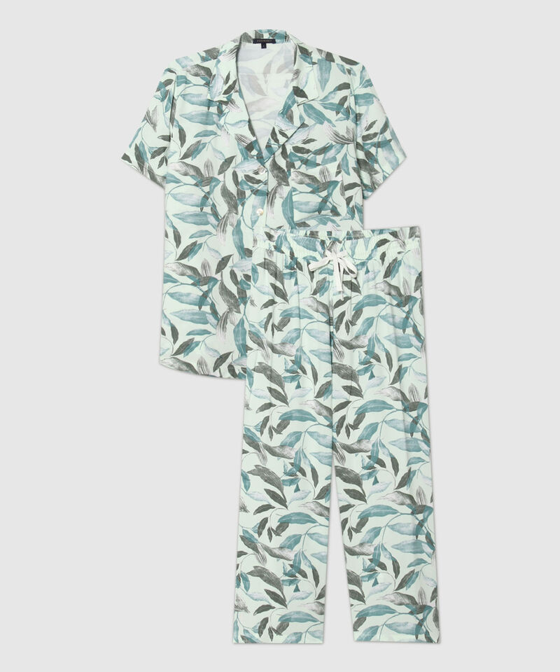 Pijama Camisa Resort Y Pantalón
