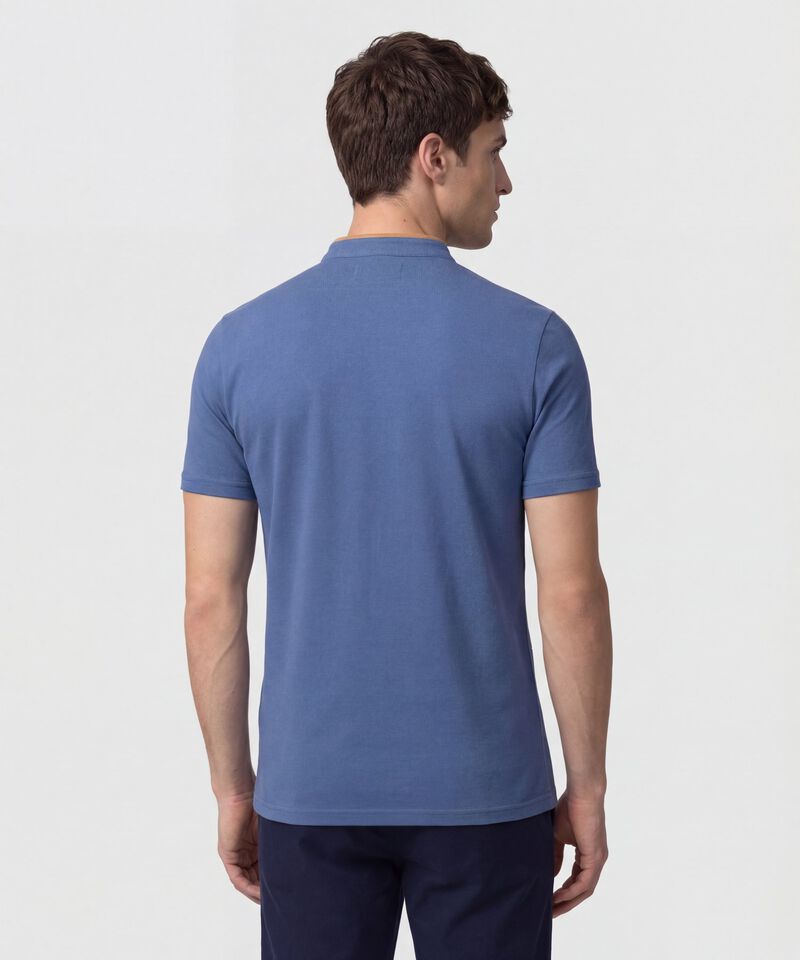 Polo Unicolor Cuello Mao 