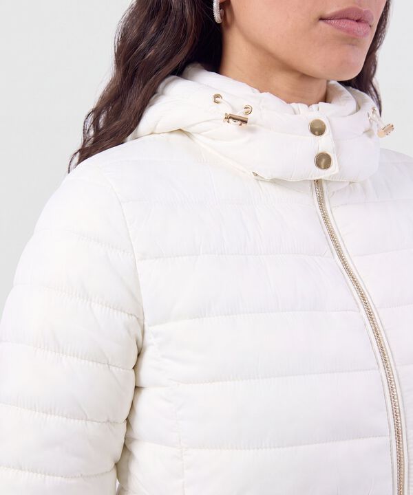 Chaqueta Acolchada Con Capota Para Mujer