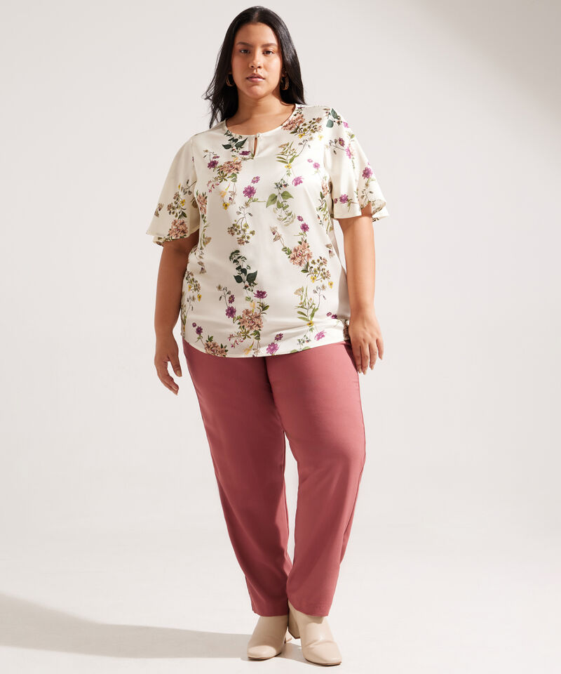 Blusa Manga Corta con Estampado