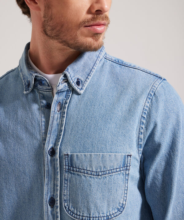 Camisa Manga Larga Regular Fit, Con Boton Down