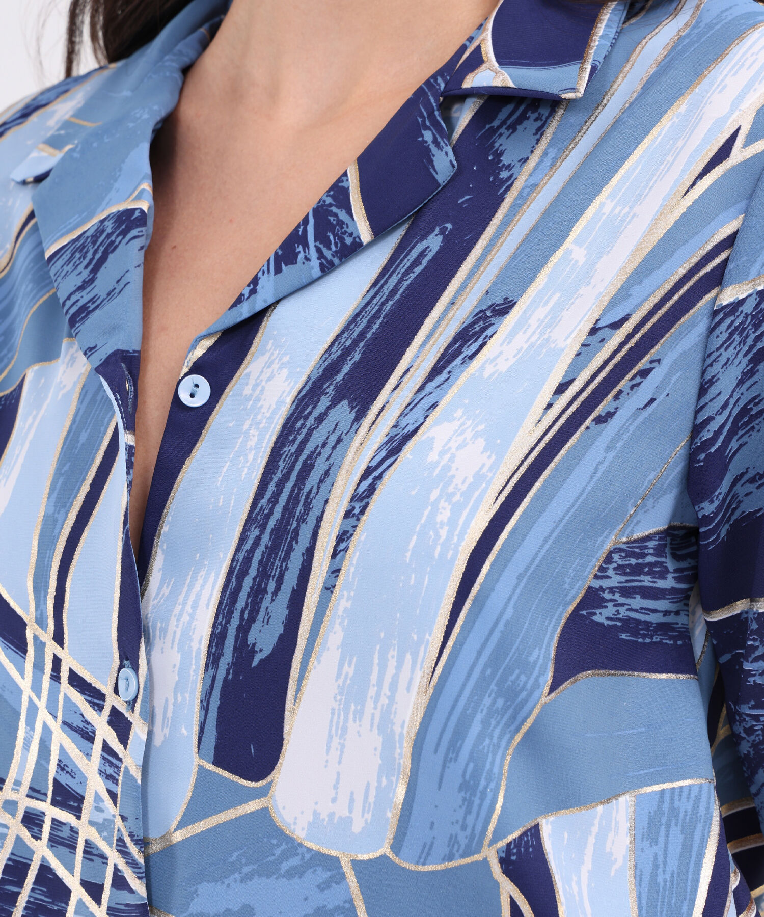Camisa Cuello Resort Estampada