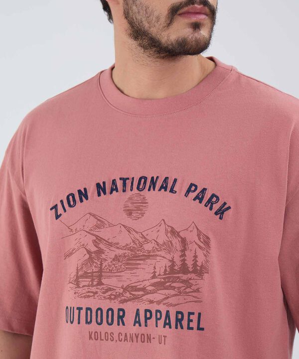 Camiseta Boxy Con Estampado image number null