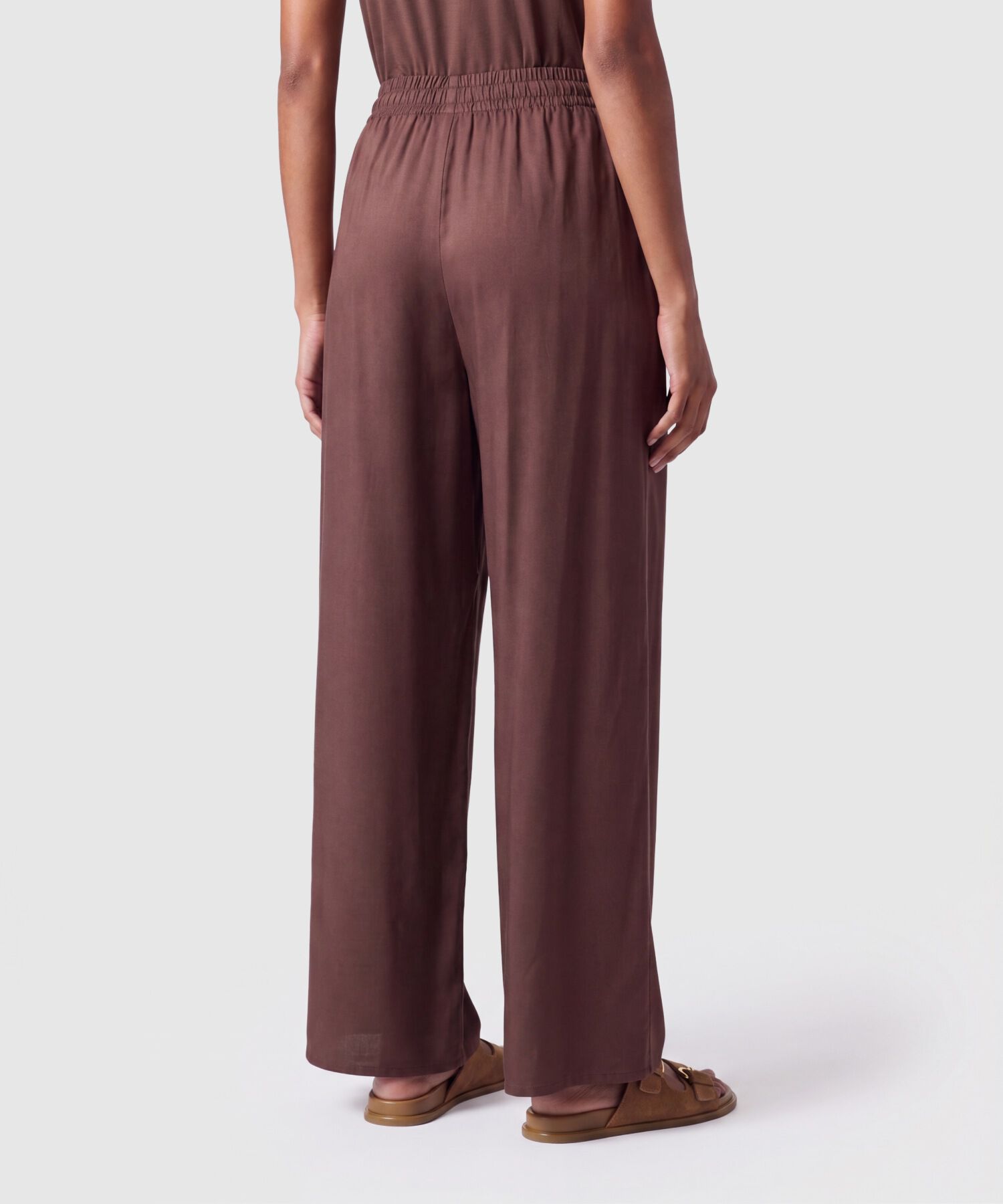 Pantal&oacute;n Fluido Con Cord&oacute;n Ajustable Para Mujer