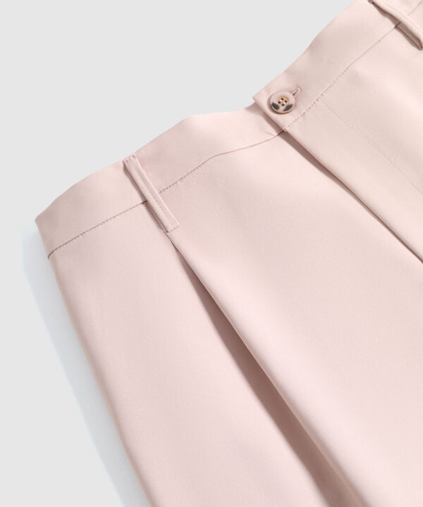 Bermuda Sastrera Con Pinzas Para Mujer Curvy
