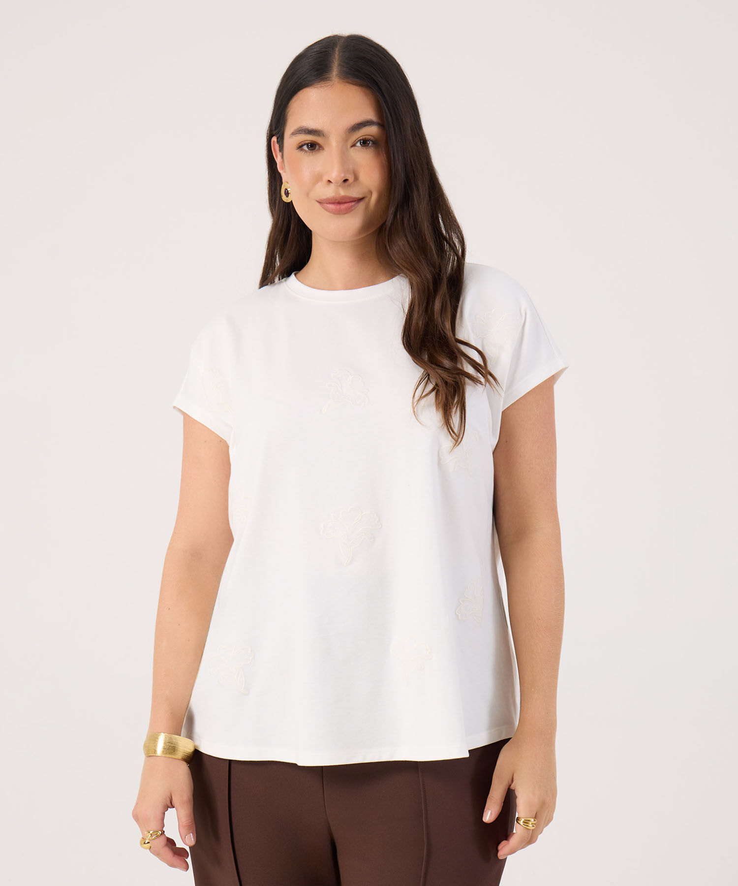 Camiseta Texturizada Para Mujer Curvy