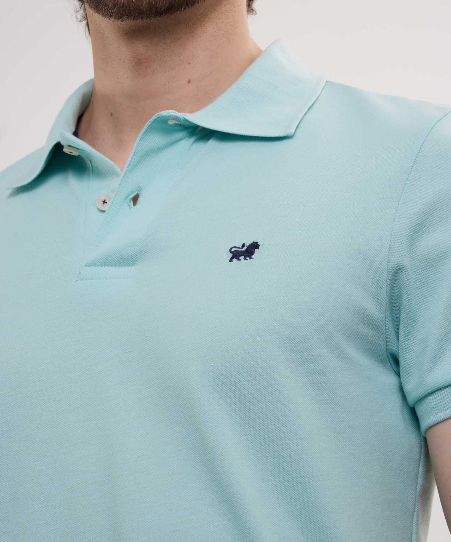 Polo Tejido Unicolor Cuello Y Puños Tejidos,Sin Bolsillo Con Hiladillo.