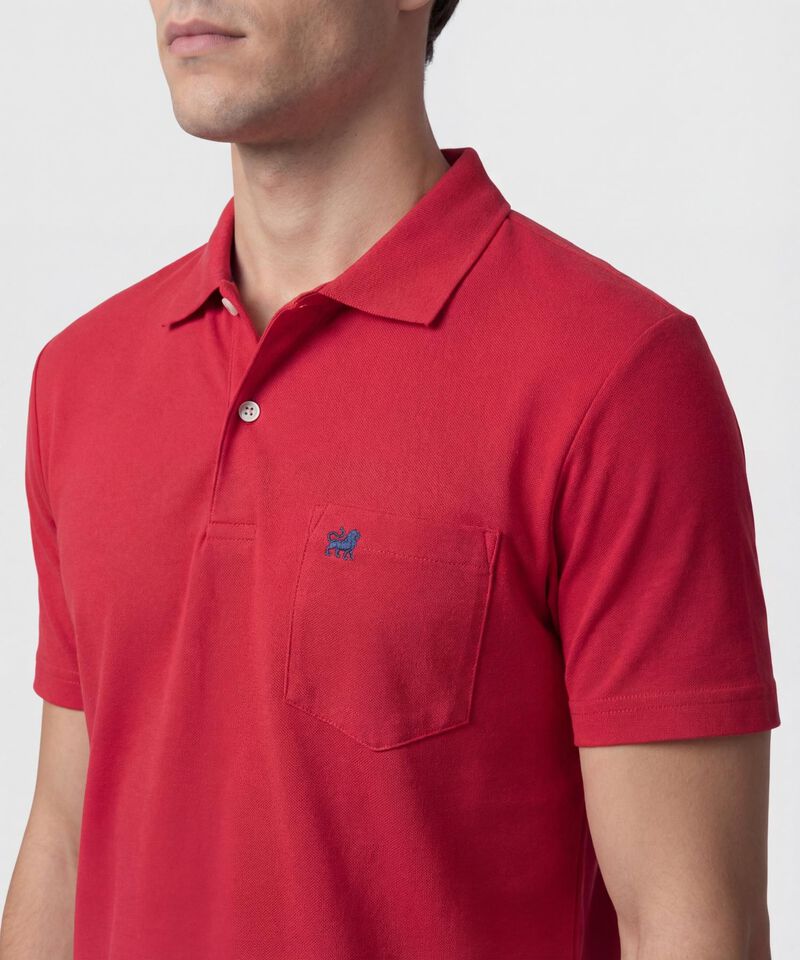 Polo Unicolor Con Bolsillo 