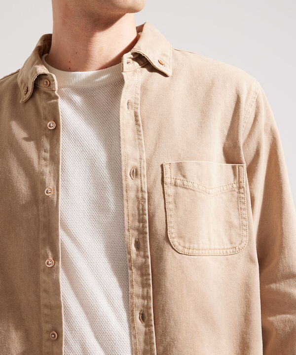 Chaqueta Sobrecamisa Beige image number null
