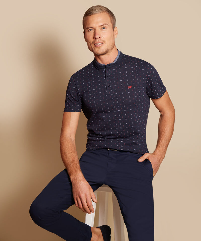 Polo Estampado Cuello Neru