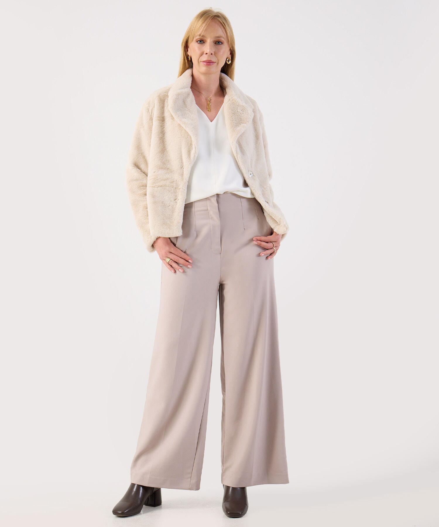 Blusa Para Mujer Escote V Sin Mangas