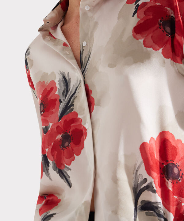 Camisa Estampada  Manga Larga