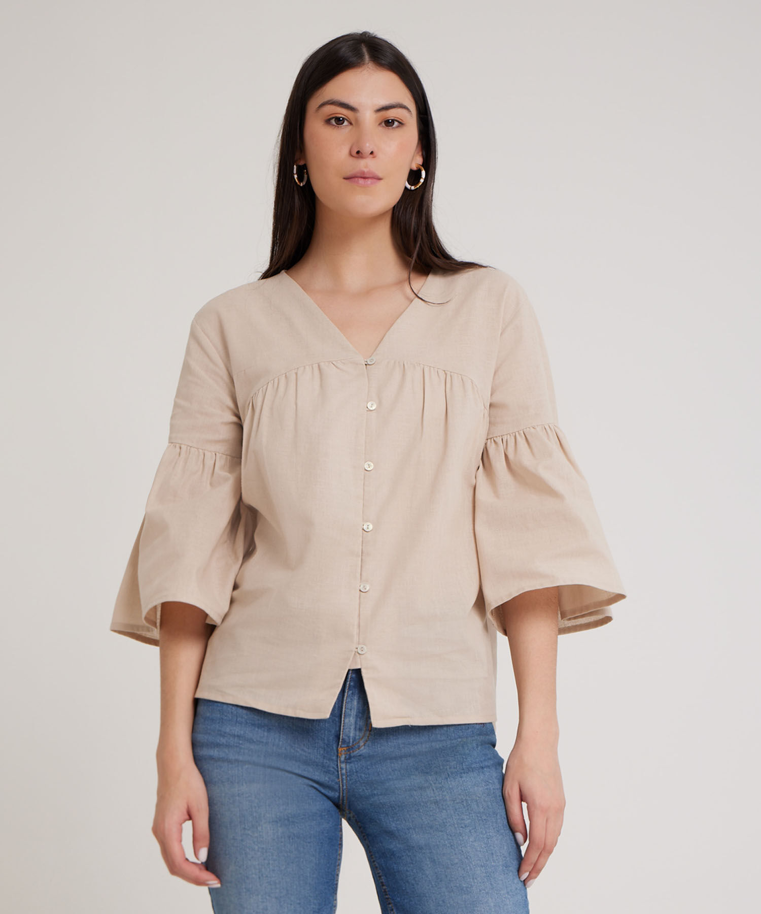 Blusa con arandela discount