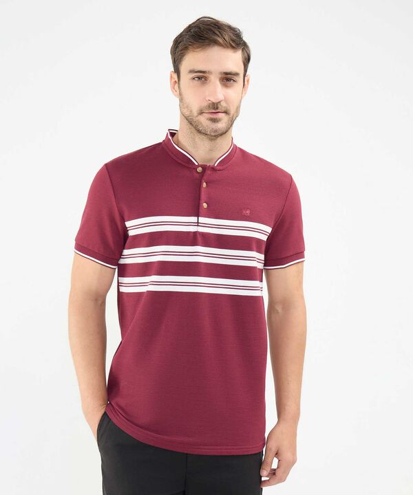 Polo Cuello Mao con Rayas image number null