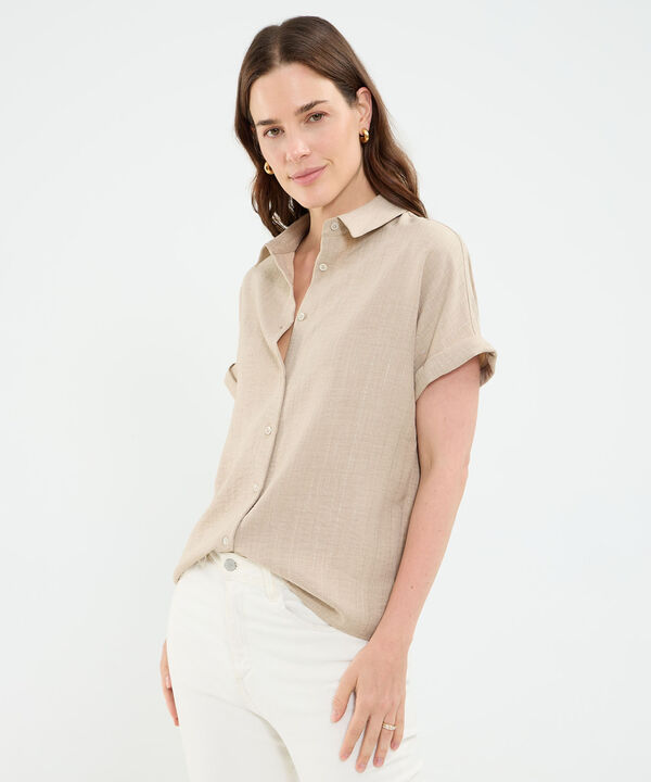 Camisa manga corta para mujer image number null