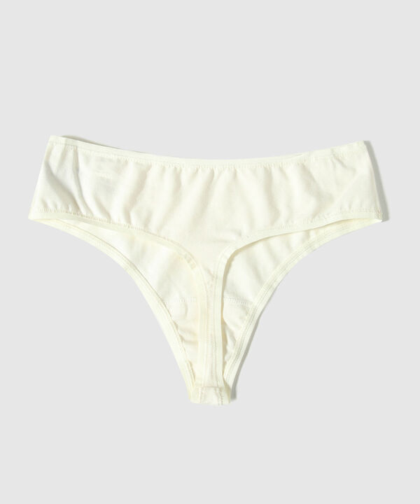 Panty Tanga Brasilera En Algodón image number null