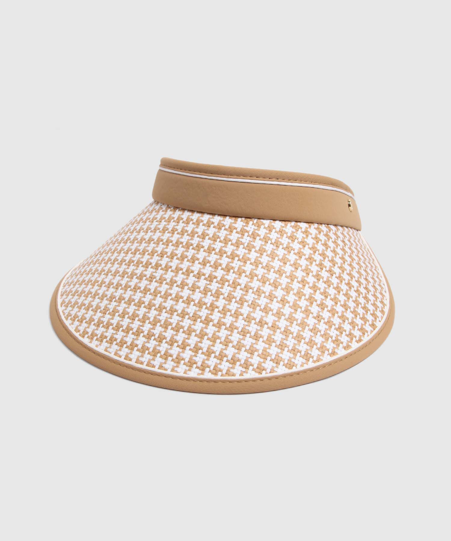 Visera Ala Ancha Pata De Gallo Estampado Mujer