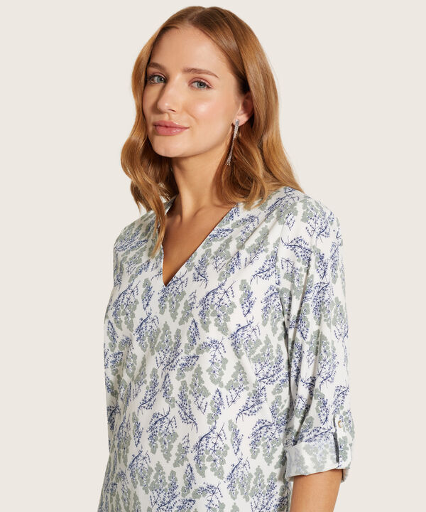 Blusa Manga 3/4 Estampada