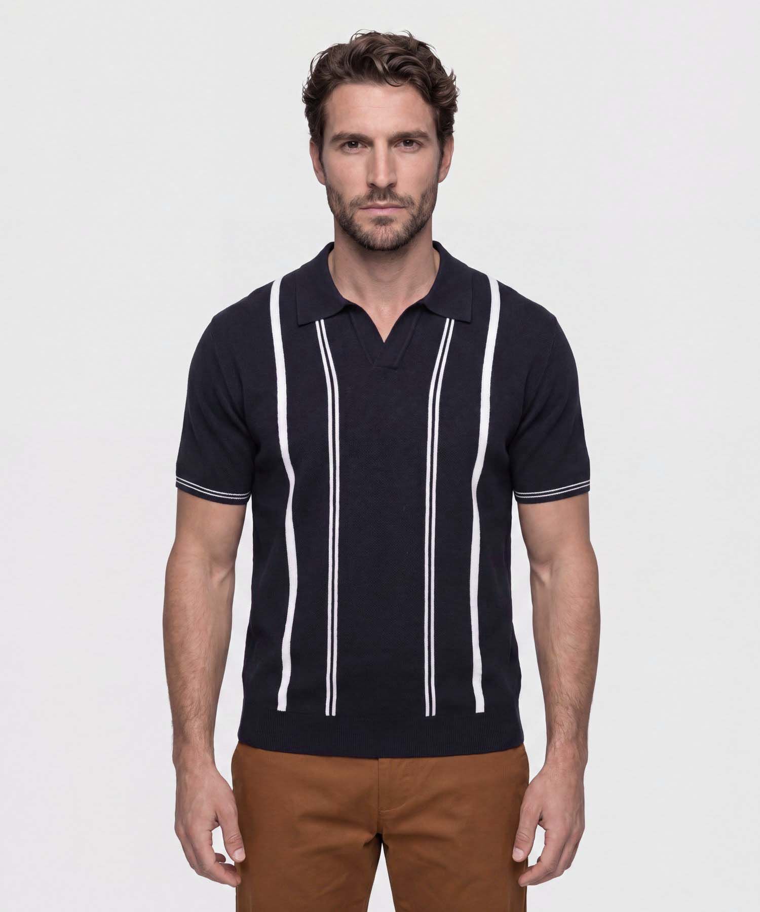 Polo con Cuello V para Hombre
