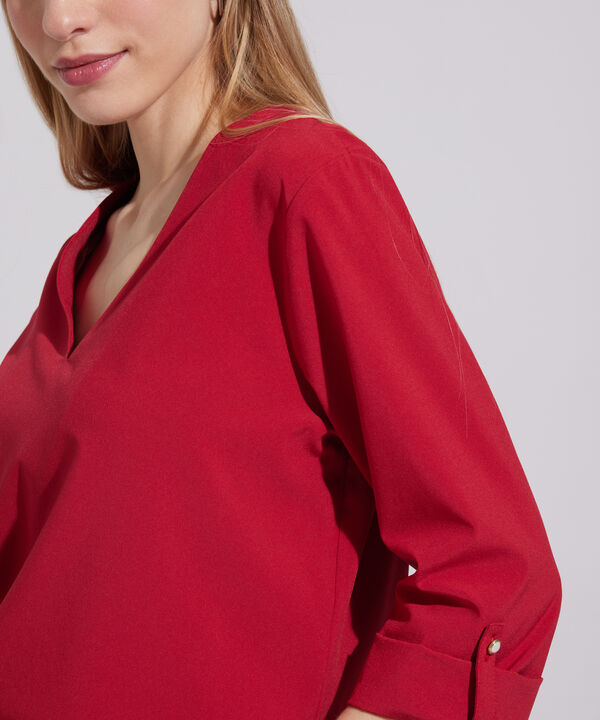 Blusa Unicolor Manga 3/4