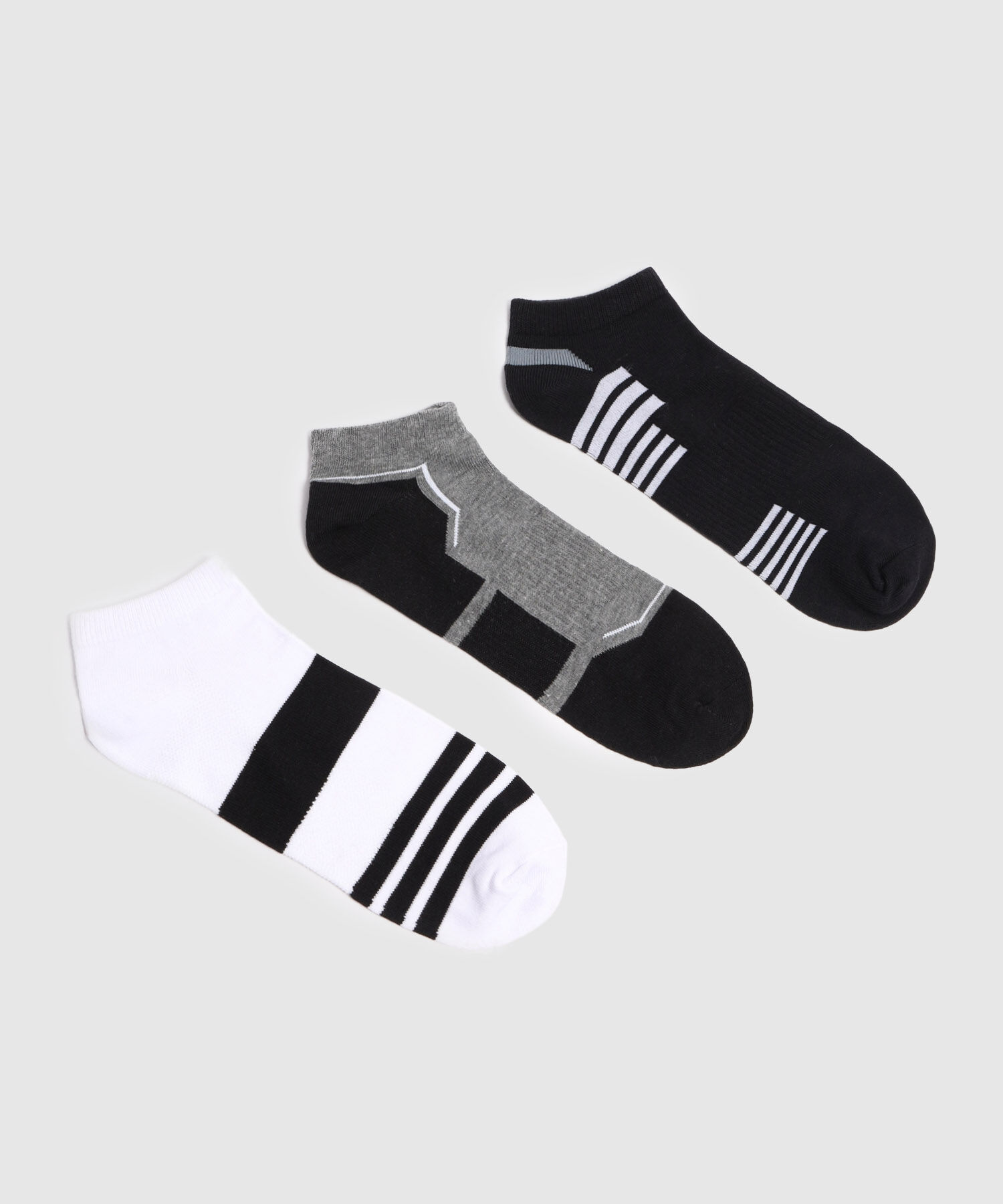 Pack X3 Medias Invisibles Estampadas